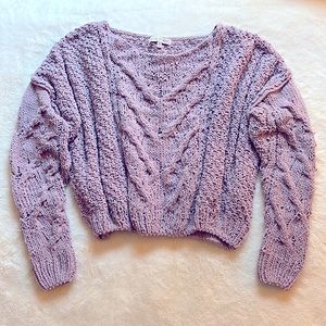 🍊 Light purple sweater crop